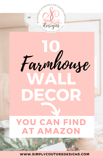 Farmhouse wall decor finds at Amazon. Look for farmhouse home decor item with fabulous prices? Check out these 10 great finds that you can buy at Amazon