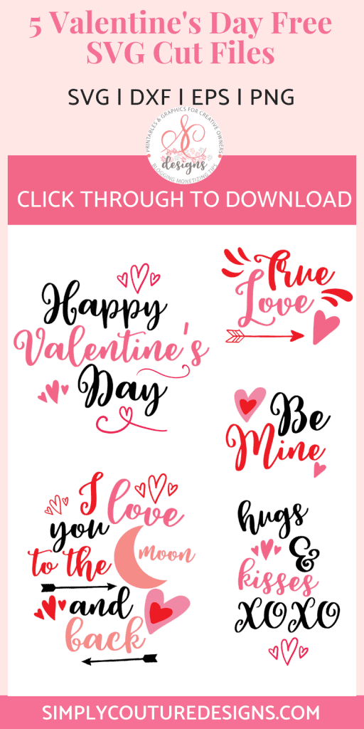 Free Valentine's SVG Cut Files