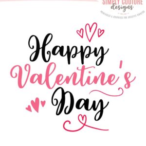 Happy Valentine's Day Free SVG Cut File
