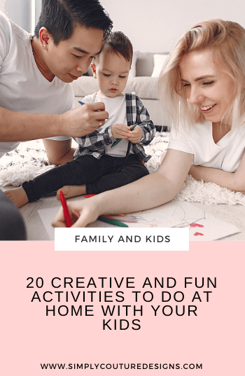 creative and fun activities to do at home with your kids #stayathome #homewithkids #homeactivities #funactivities #stayhomewithkids #funkidsactivities