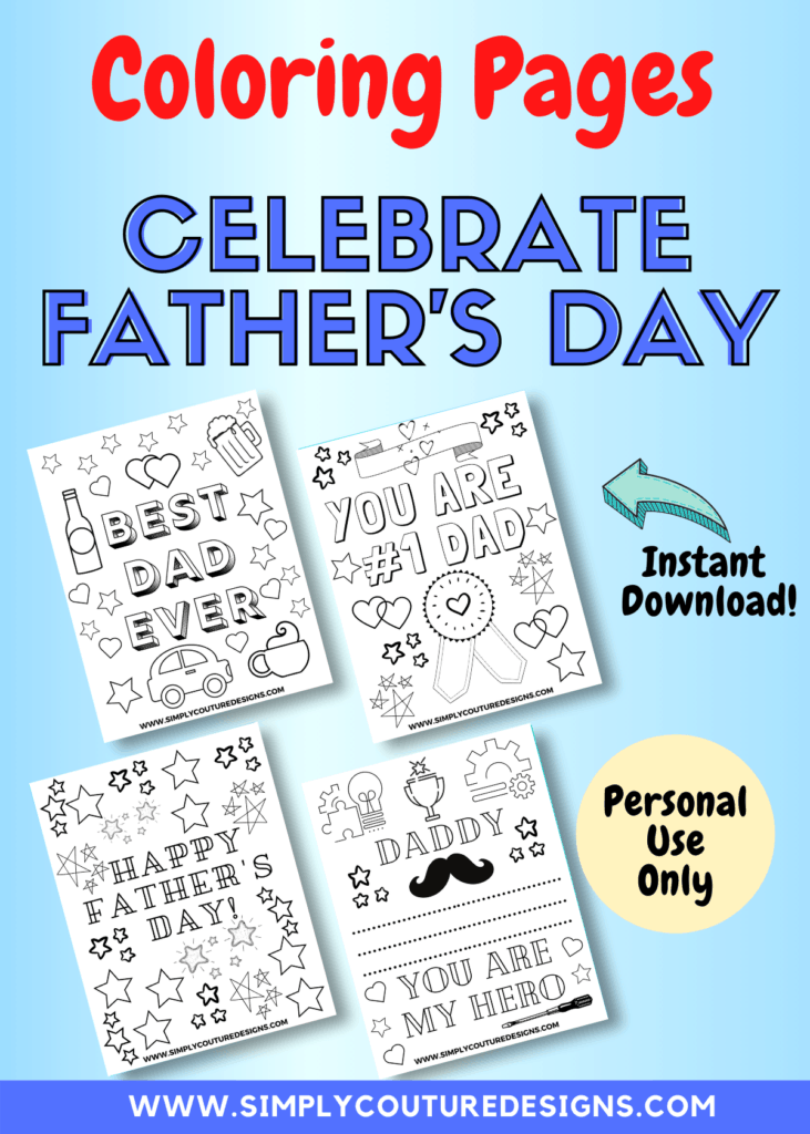 Father's Day coloring page printables #fathersday #coloringpages #coloringpage #printables
